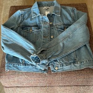 Light blue Topshop denim jacket, never worn.